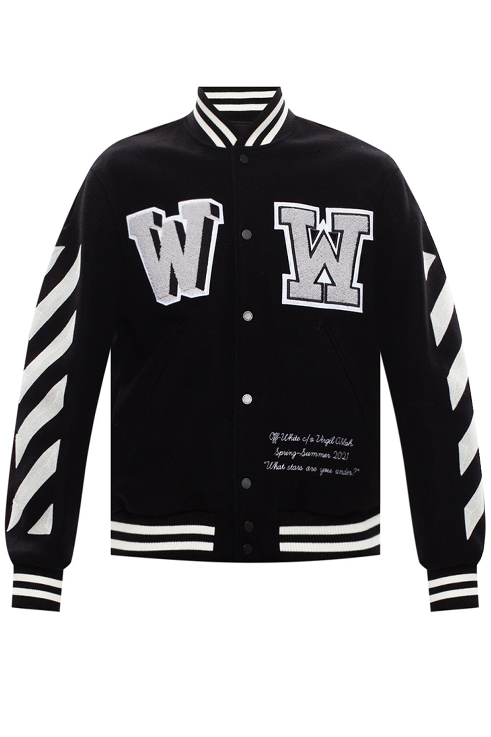 Off white hotsell bomber jacket black